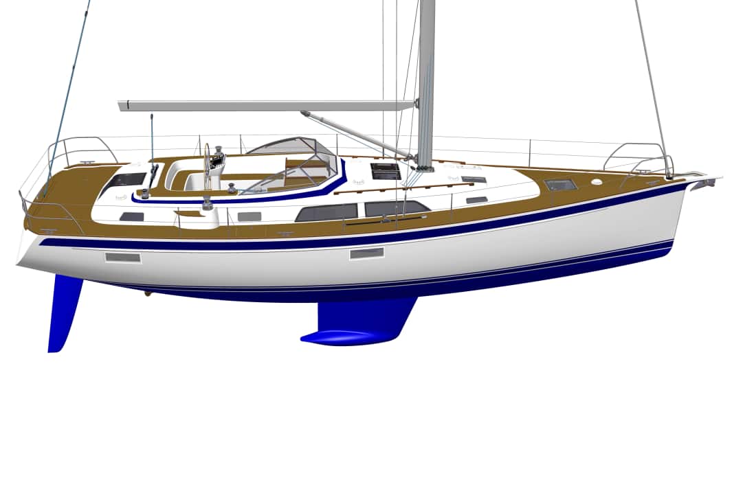 Still recognisable as a typical HR. The new 44 from Hallberg-Rassy comes as a novelty for 2017