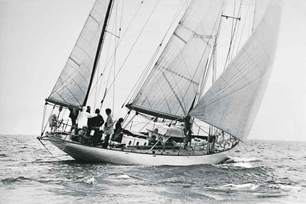 Erstes deutsches Boot 1973 im Whitbread Race, letztes im Ziel:   die Stahl-Yawl „Peter von Danzig“