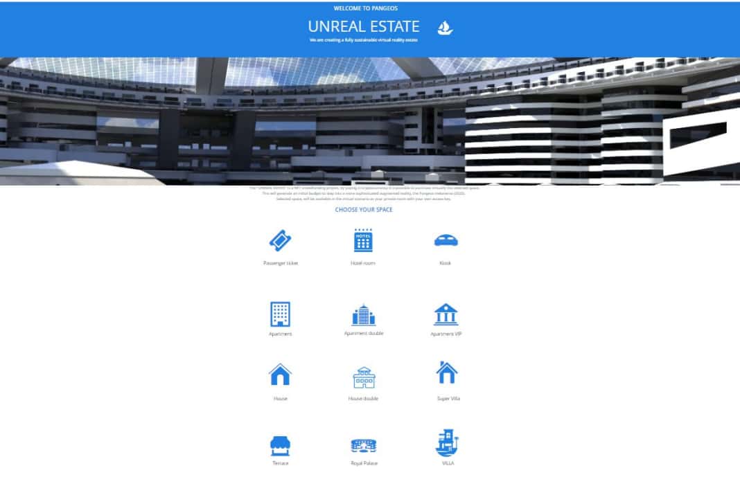 The type of property can be selected in this menu