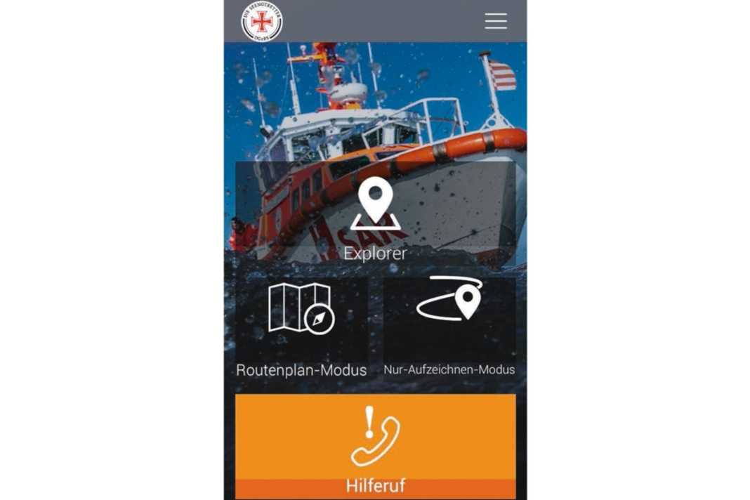 Die kostenlose SafeTRX-App der Deutschen Gesellschaft zur Rettung Schiffbrüchiger (DGzRS).