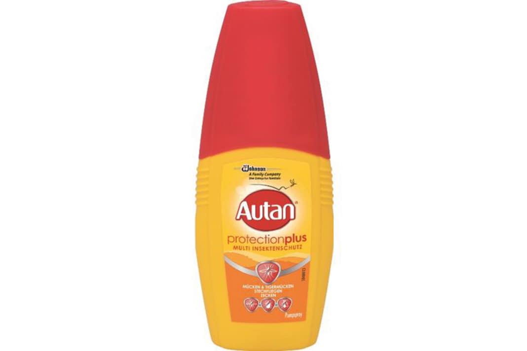 Spray I: The Multi Insect Pump Spray from Autan keeps mosquitoes away for up to eight hours, biting flies such as horse flies for six hours and ticks for up to four hours. The active ingredient is Icaridin and the effect is considered reliable. The 100 millilitre pump spray costs from 4 euros. www.autan.de