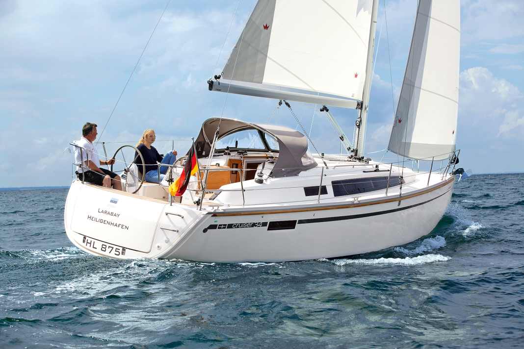 Bavaria Cruiser 34: The hull is based on the Cruiser 32 from 2009. Comparatively small. Well modified and attractively priced