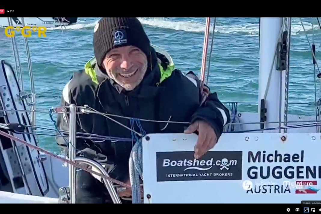 Glücklich als Dritter im Ziel des Golden Globe Race: Michael Guggenberger