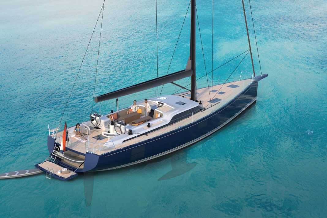 Le Contest est reconnaissable : une cabine courte mais haute, beaucoup d'espace dans le cockpit, des lignes de carène modérées avec des appendices profonds.