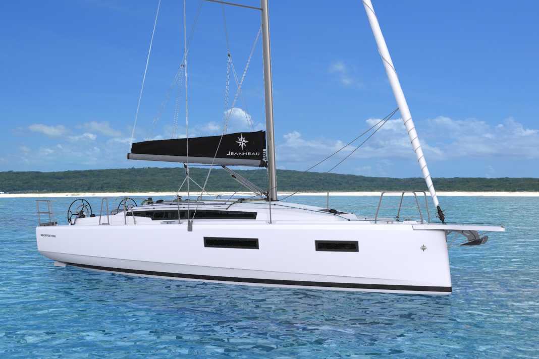 Cool look. The sloping bow stem, the slightly negative deck step and the almost continuous chine are striking features