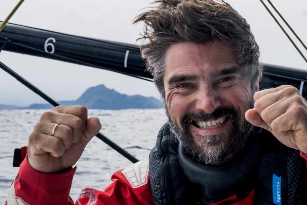 Boris lors du passage du cap dans l'Ocean Race.