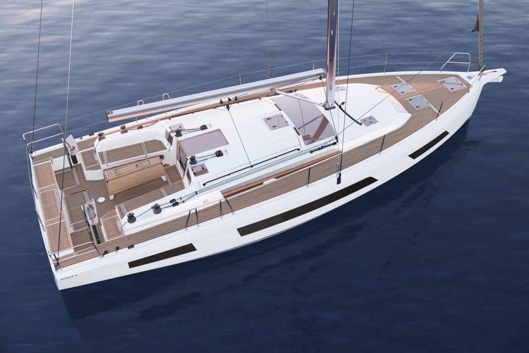 More space in the helm area and six winches on deck for active, sporty sailing