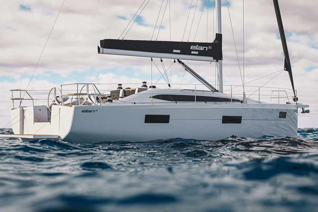 Plenty of volume. The corpulent hull shape of the Impression 45 provides plenty of space on and below deck