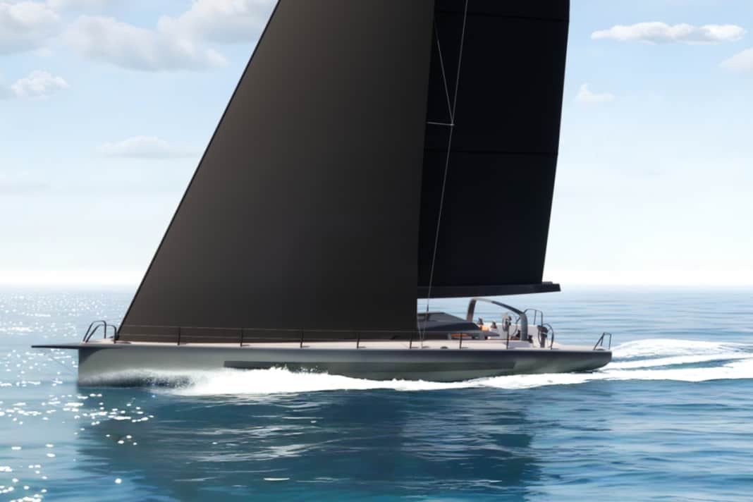 Dovrebbe iniziare a planare a velocità inferiori a 14 nodi. Il nuovo Elan SixtyFive.