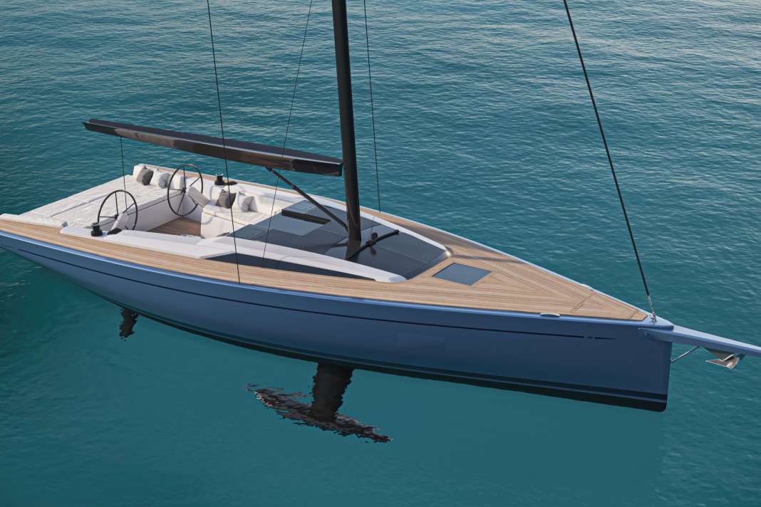 Chic and smart. The flat, wedge-shaped cabin superstructure and the quite radical lines at the stern with the strongly drawn-in waterline characterise the look of the new daysailer from Grand Soleil