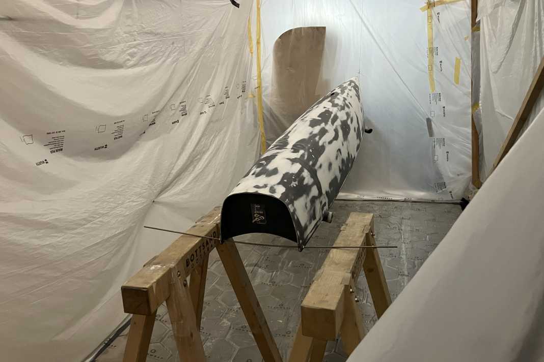 Before the first coat of paint: the final result cannot yet be surmised