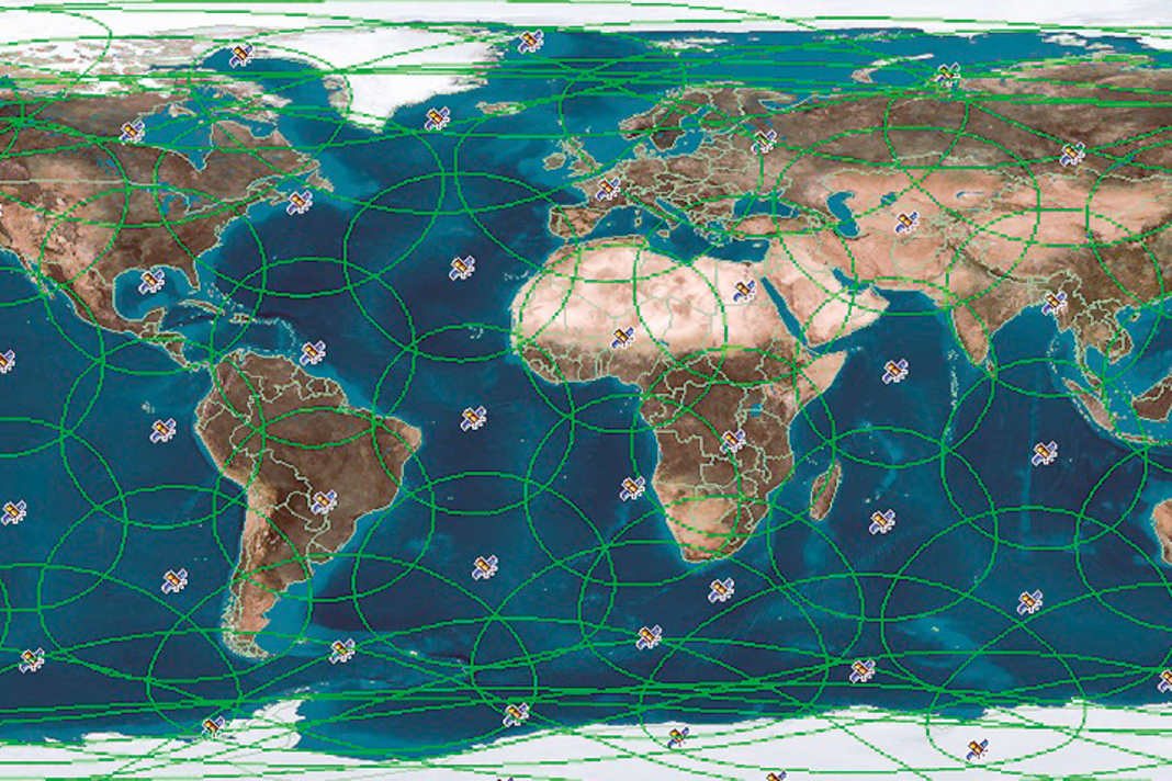 Iridium offers almost complete coverage, even at the poles