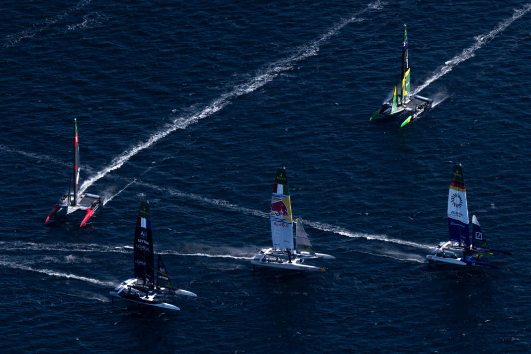 Sailing is often described as a game of chess on the water. You can see that here.