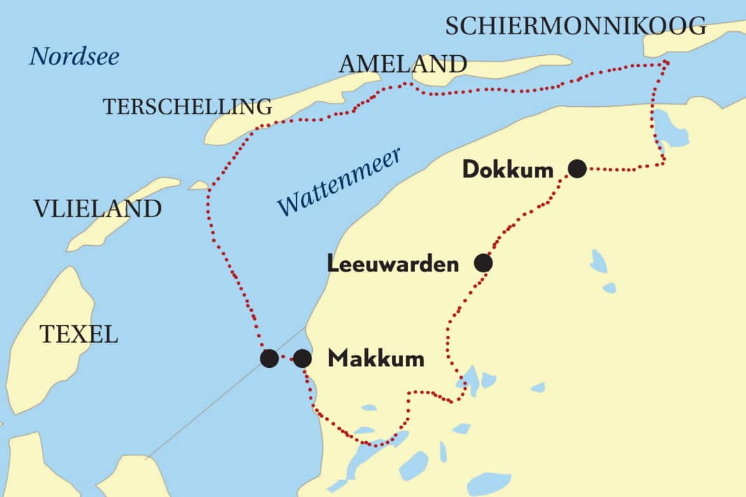 Wiesen und Wattenmeer: Törn durch Holland | Karte: YACHT