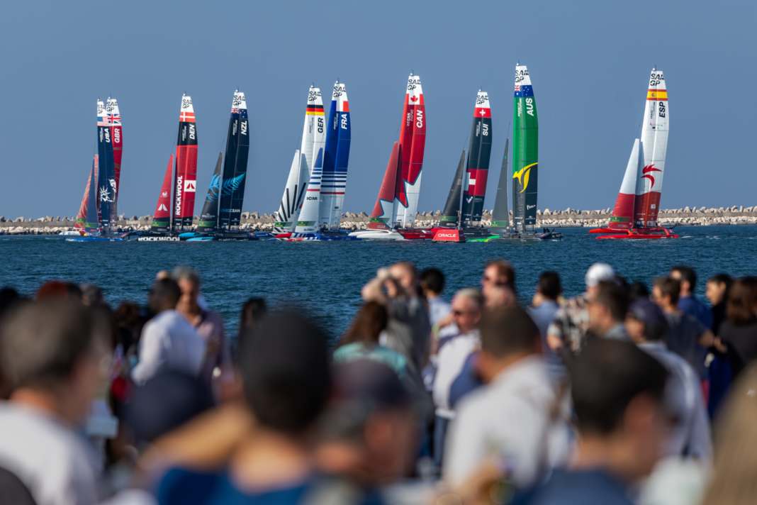A scene from the last SailGP summit in Dubai a year ago.