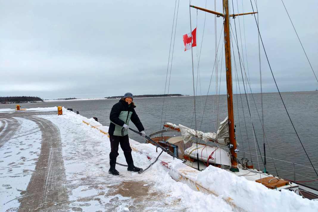Takeover in Newfoundland with still heavy wooden rig