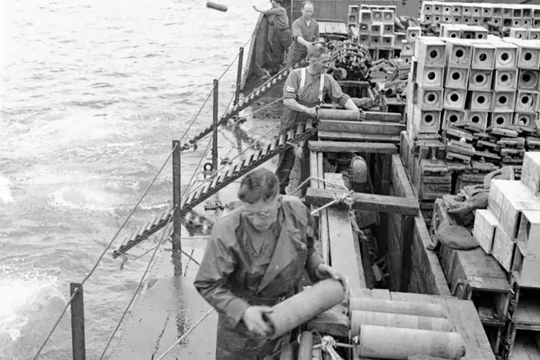 The victorious Allied powers organised the dumping of all munitions in German waters in the North Sea and Baltic Sea