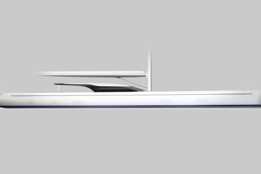 Voici à quoi il ressemble, le plus grand Swan de l'histoire. Le numéro 1 du slup en aluminium de 44 mètres de long est soudé en Hollande et mis en forme par le designer Malcolm McKeon. | Rendu : Nautor