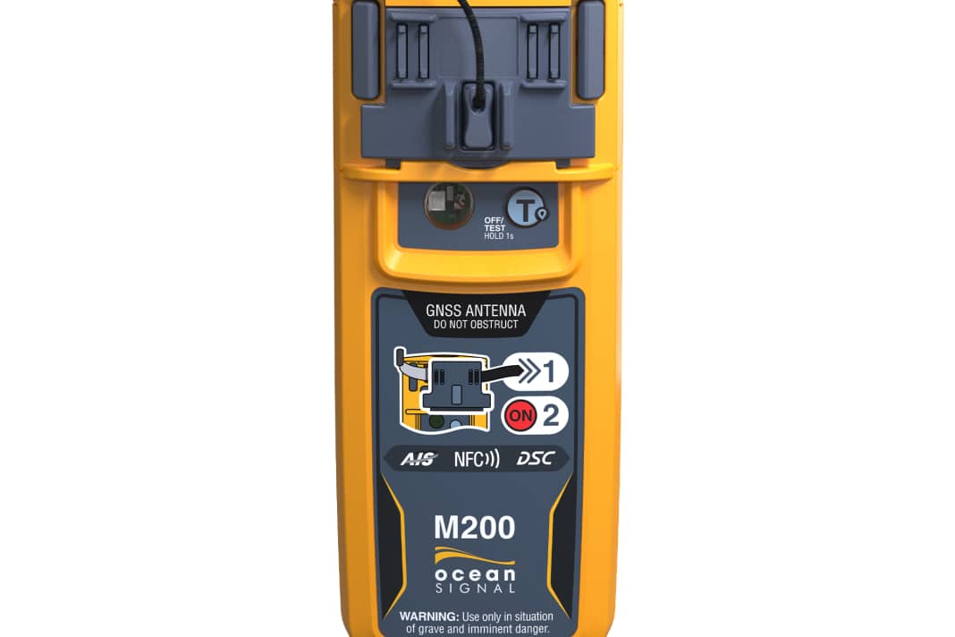 The Safesea M200 is compact and fits into the lifejacket