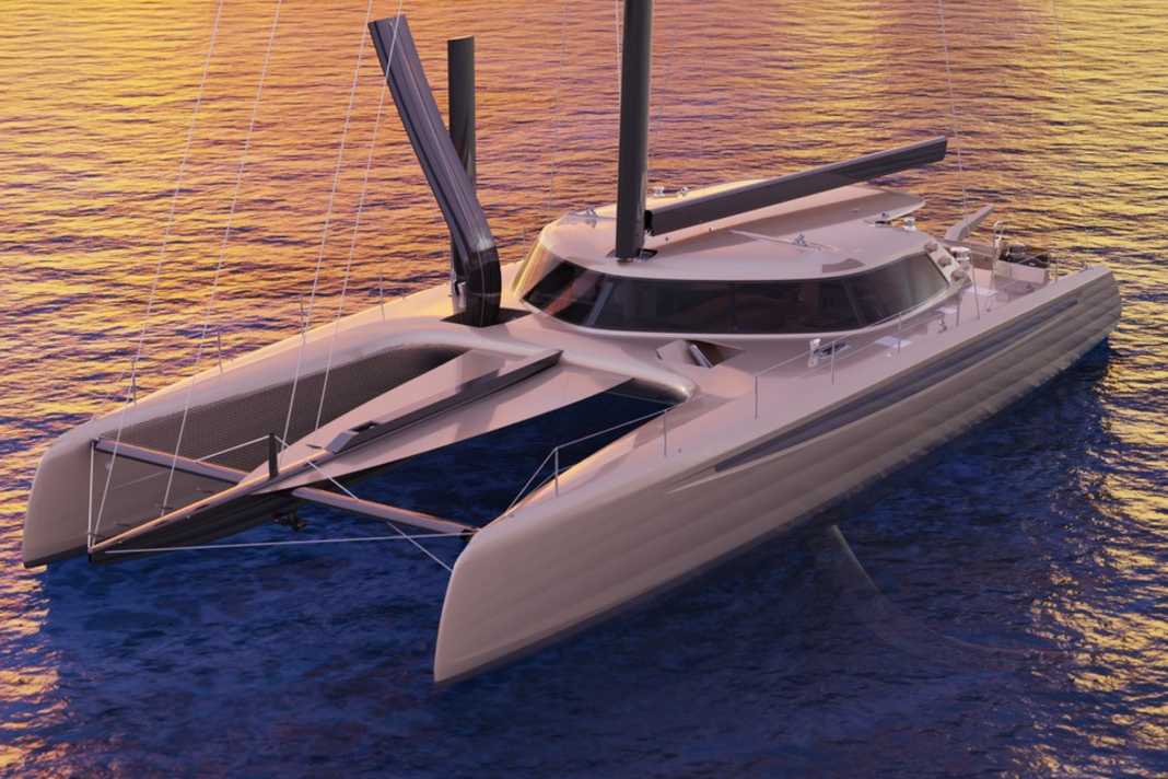 Morrelli & Melvin from California designed and constructed the 22 metre long Cat 72