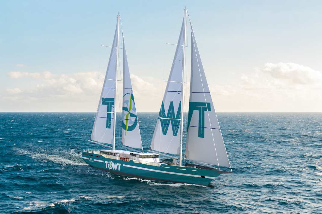 Les goélettes TOWT de France : à partir de 2025, deux goélettes avec deux grands, deux focs et un génois devraient naviguer. La première est actuellement en voyage inaugural vers New York.