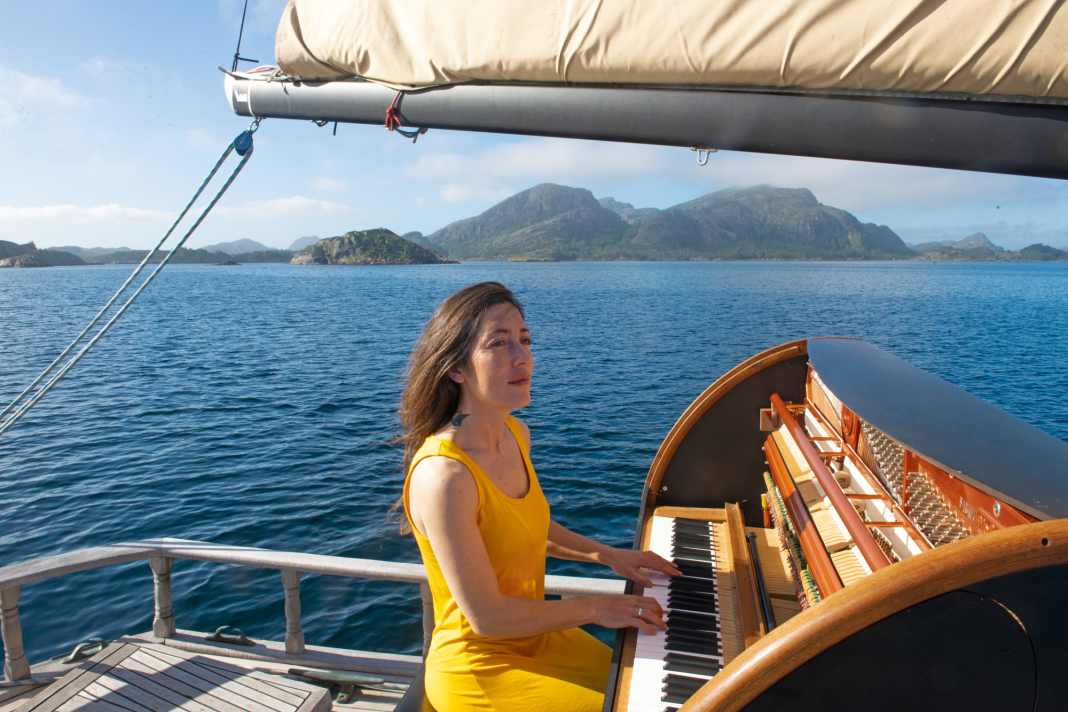 Die Französin Marieke Huysmans-Berthou auf  ihrer „Lady Flow“