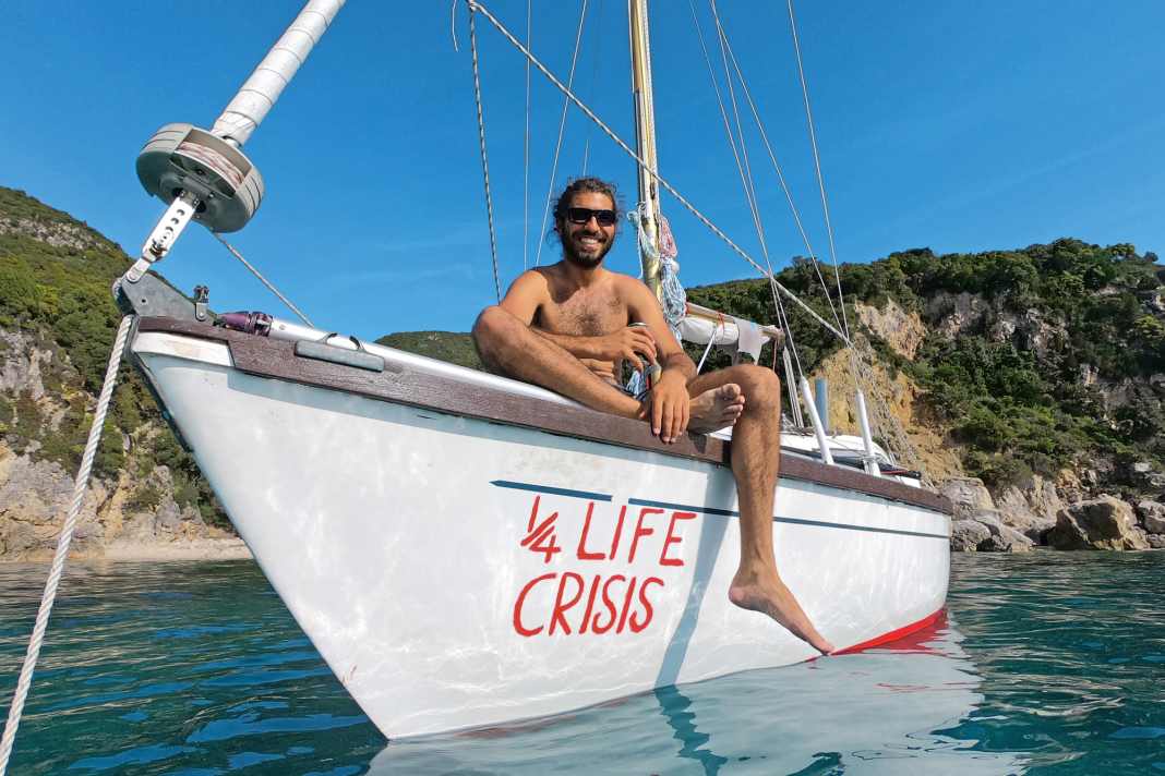 Törnstart in Griechenland. Bevor sich Nicolas Manthos  auf den Atlantik wagte, segelte  er auf seinem Boot übers Mittelmeer nach Gibraltar