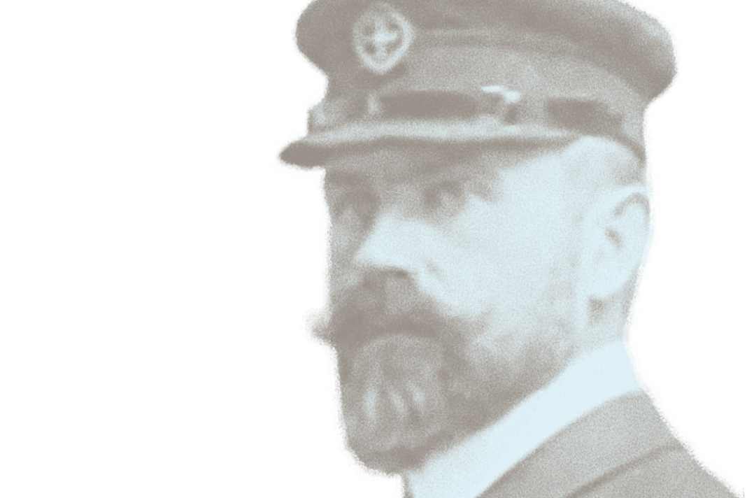Otto Protzen : Une des rares illustrations du voilier de la première heure le montre en veste de club.