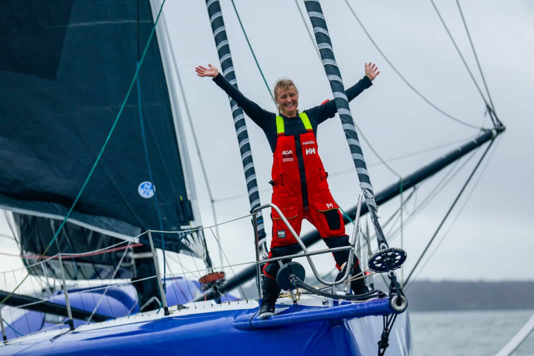"Medallia"-Skipperin Pip Hare ist mit viel ansteckender Leidenschaft im Vendée-Globe-Einsatz