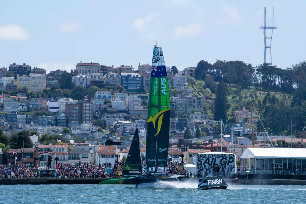 Die Sieger von San Francisco: Tom Slingsby und Team Australien gewannen die letzte Regatta der Saison und das große Finale