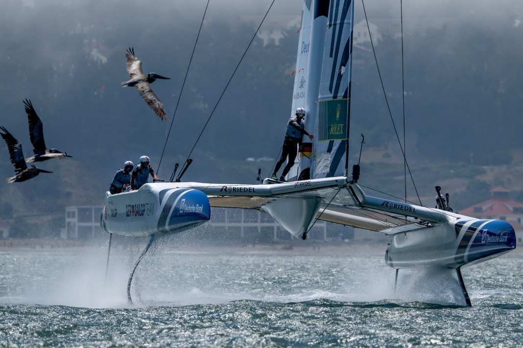 Das Germany SailGP Team beim Finale der vierten Saison in San Francisco.