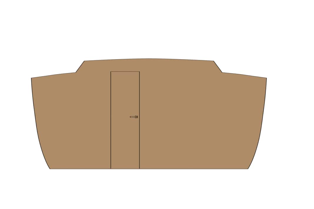 Wood alone can look heavy: a completely wooden bulkhead may look beautiful with the appropriate veneer, but it also appears heavier overall than a white one