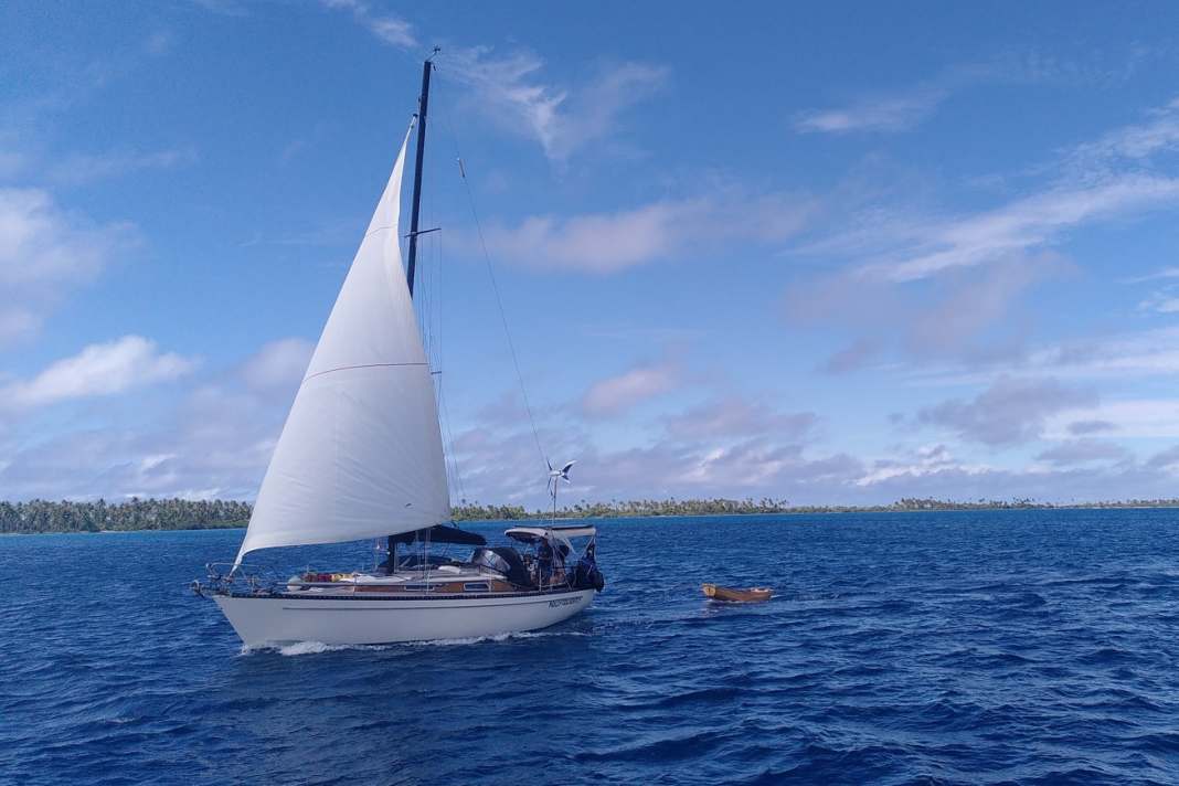 "Holly Golightly" unterwegs in Tuamotu.