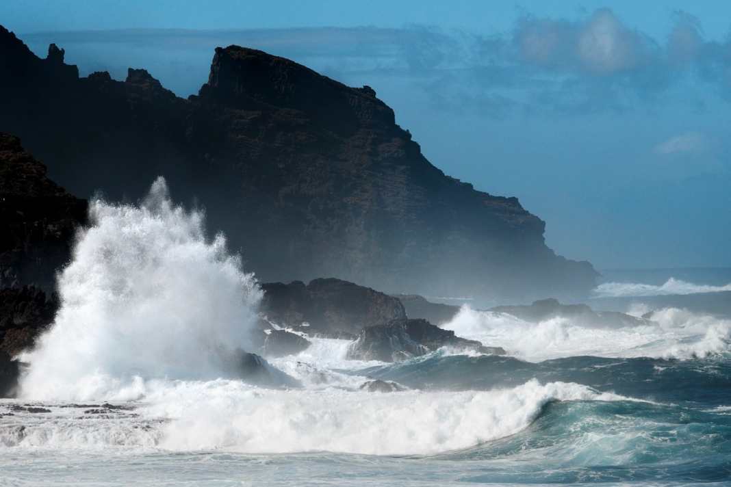 Atlantique sauvage au nord de La Palma, près de La Fajana.