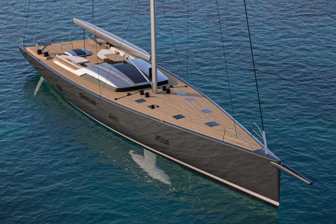 In Form brachte die SW100X Nauta Design aus Mailand, Rigg und Carbon-Rumpf berechneten die US-Konstrukteure von Farr Design
