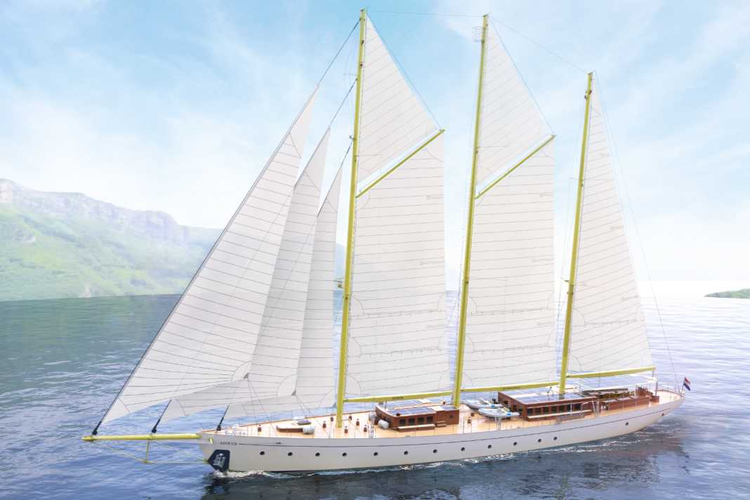 67m "Aeolus" könnte schon bald die Sailing-Classics Flotte vergrößern. | Rendering: Sailing-Classics