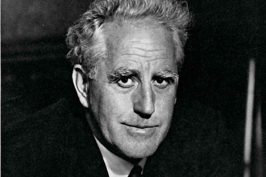 Fox cut just as good a figure in a tie and collar as he did at the tiller or drawing board