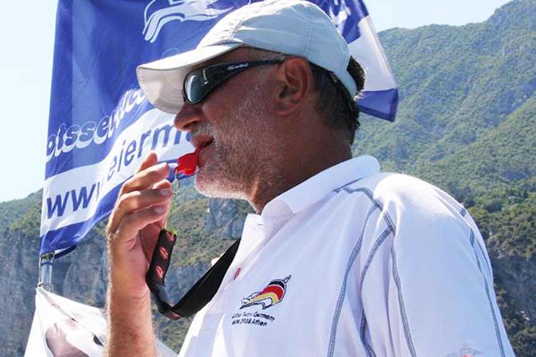 Gerd Eiermann im Einsatz als Jugendtrainer.