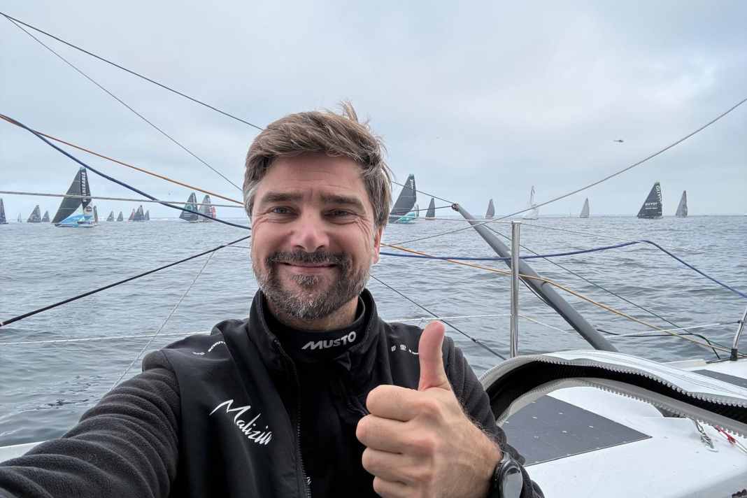 Die Bilder der ersten Stunden nach dem Start: Boris Herrmann sendete bereits Grüße von Bord