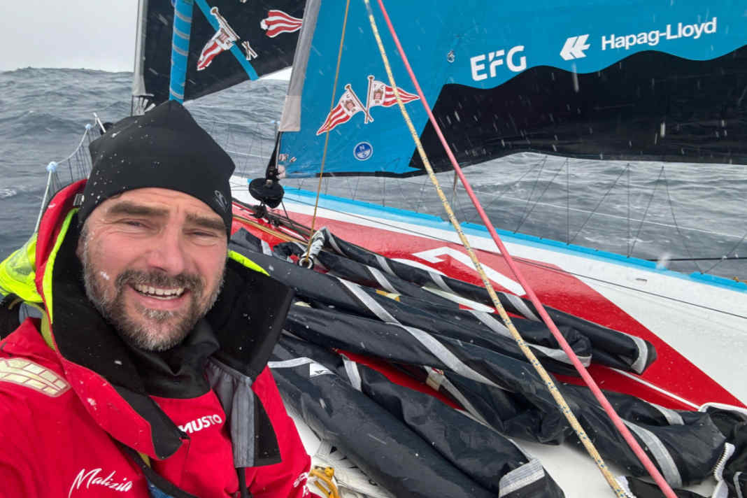 Only some parts of Germany had a white Christmas, on board with Boris Herrmann it was undoubtedly icy recently