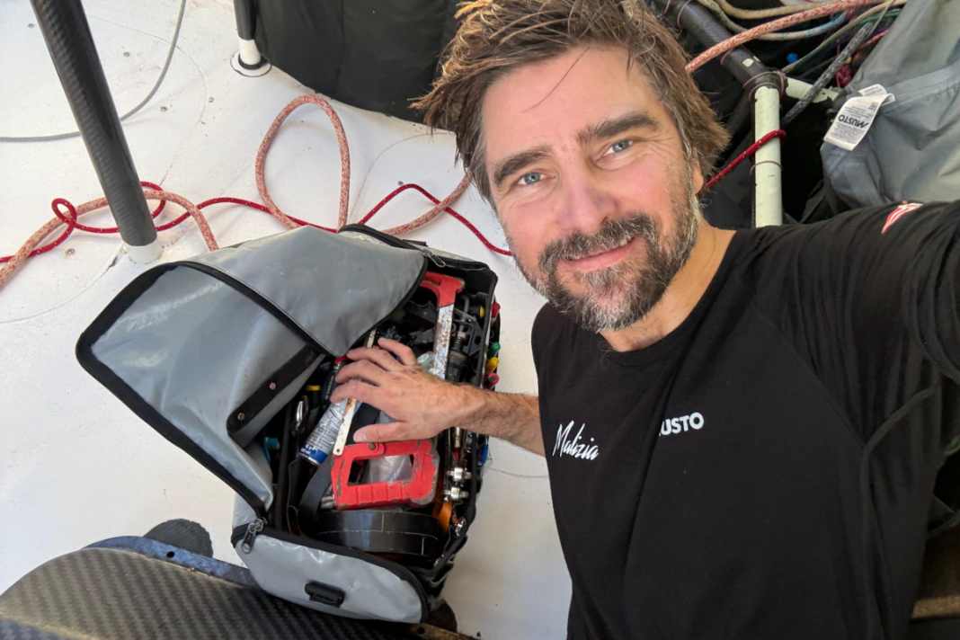 Boris Herrmann was technically challenged on New Year's Eve.