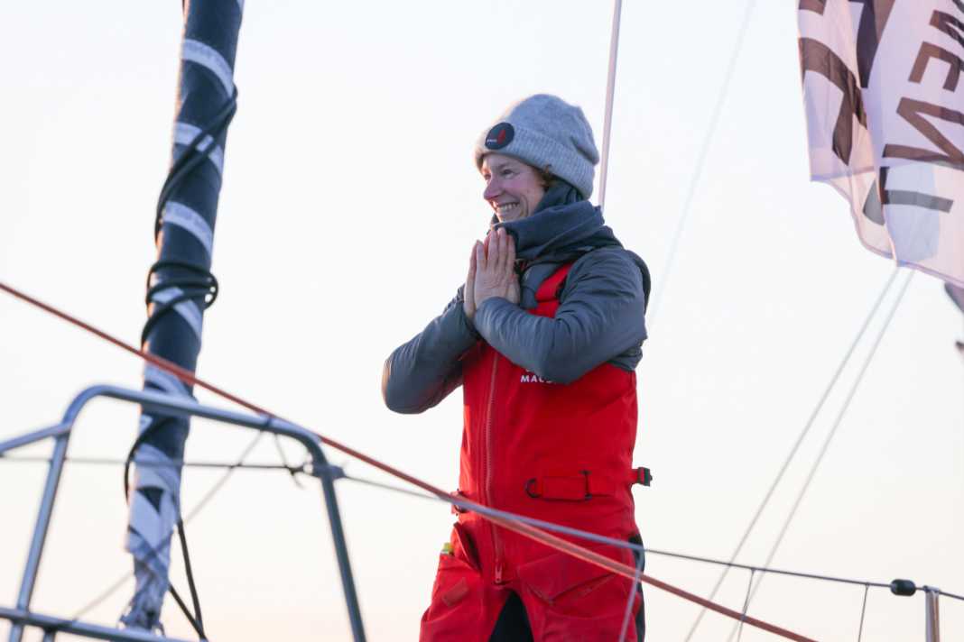 Isabelle Joschke è felice di aver completato il suo secondo giro del mondo in solitaria.