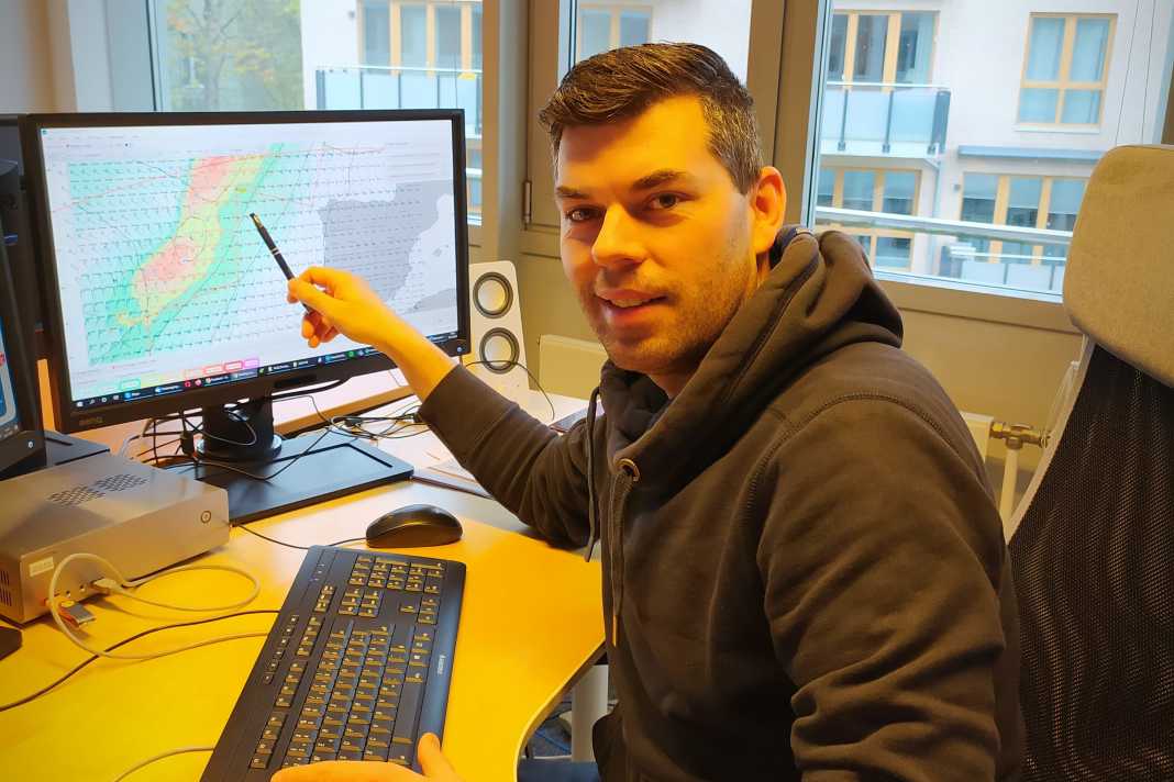 Sebastian Wache ha sempre un occhio di riguardo per il meteo