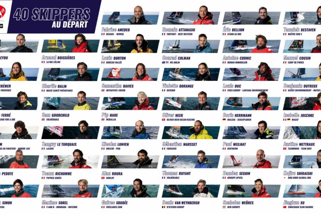 Das 40-köpfige Starterfeld für die 10. Vendée Globe