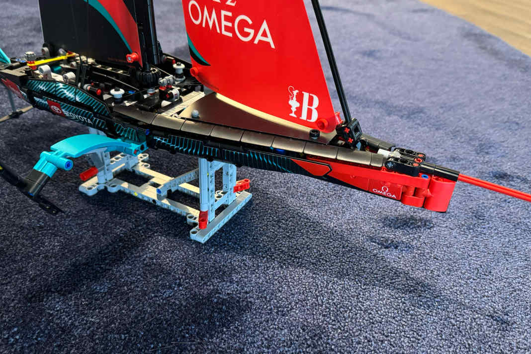 The Lego model set up in the YACHT editorial office in Hamburg