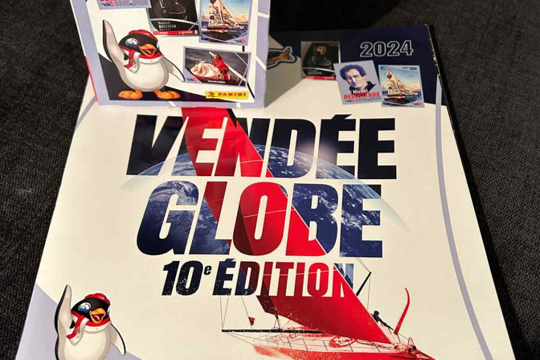 Das erste Panini-Sammelheft zur Vendée Globe mit großer Sticker-Box