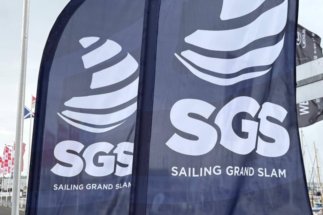 Bei der 131. Kieler Woche wehen erstmals die SGS-Flaggen für den in diesem Jahr neu etablierten Sailing Grand Slam.