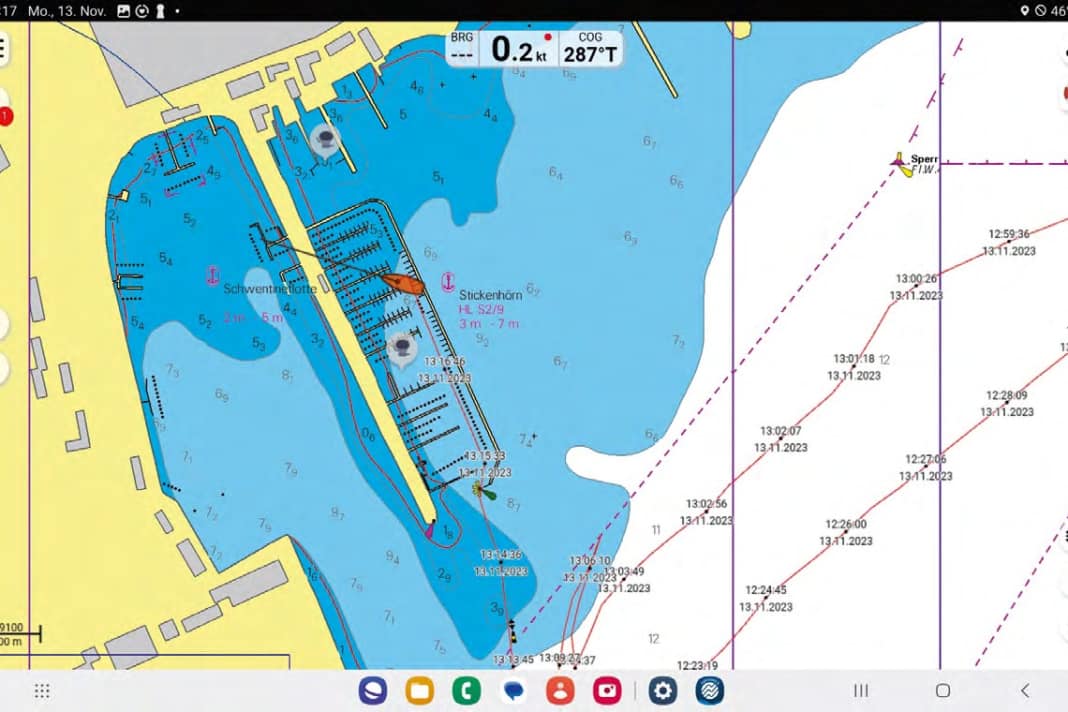 Les deux tablettes ont affiché la position GPS de manière fluide, sans sauts ni interruptions.
