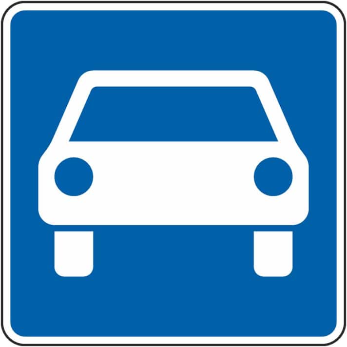 Start of a motorway