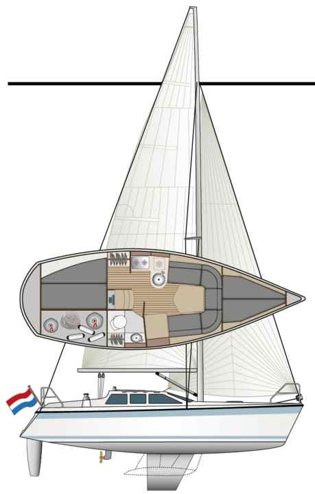 Riss der Etap 28i | Zeichnung: YACHT/N. Campe